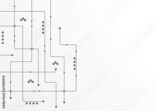 Abstract geometric connect lines and dots.Simple technology graphic background.Illustration Vector design Network and Connection concept.