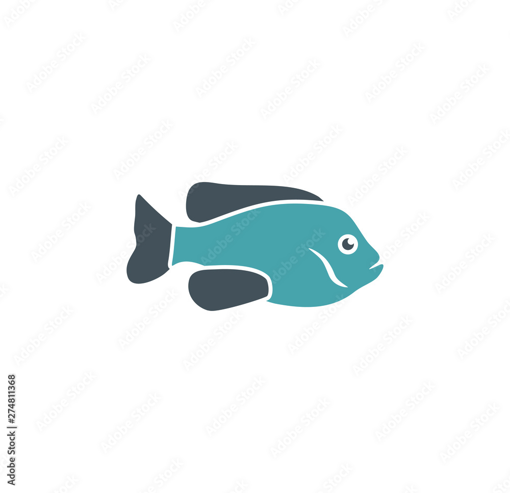 Fish related icon on background for graphic and web design. Simple illustration. Internet concept symbol for website button or mobile app. Fish related icon on background for graphic and web design. Simple illustration. Internet concept symbol for website button or mobile app.
