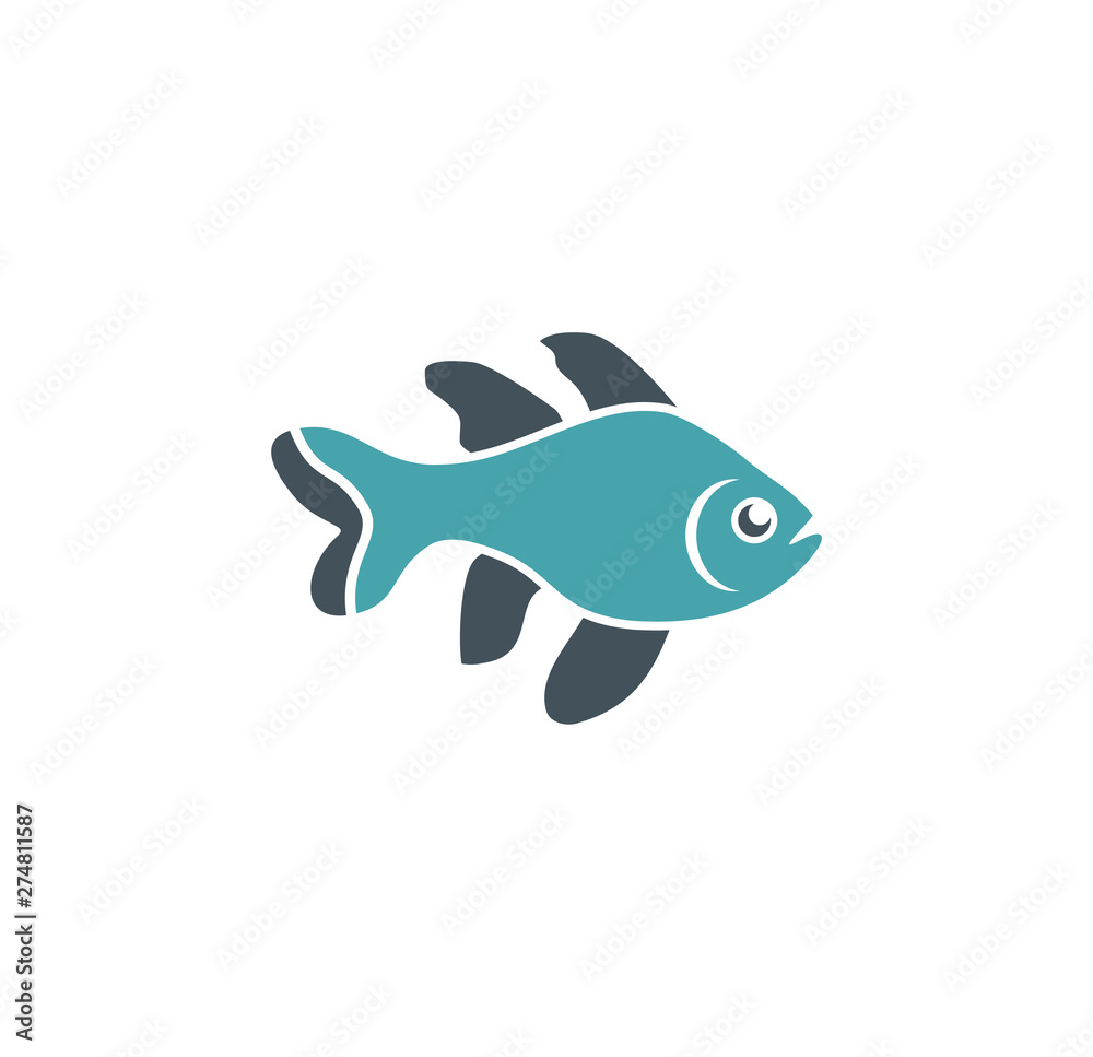 Fish related icon on background for graphic and web design. Simple illustration. Internet concept symbol for website button or mobile app. Fish related icon on background for graphic and web design. Simple illustration. Internet concept symbol for website button or mobile app.