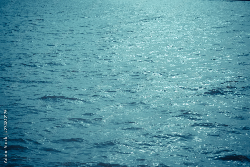 Obraz premium Blue water wave texture