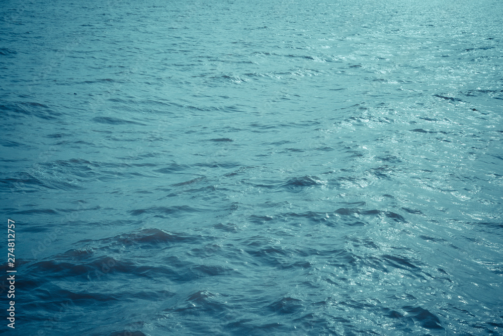 Obraz premium Blue water wave texture