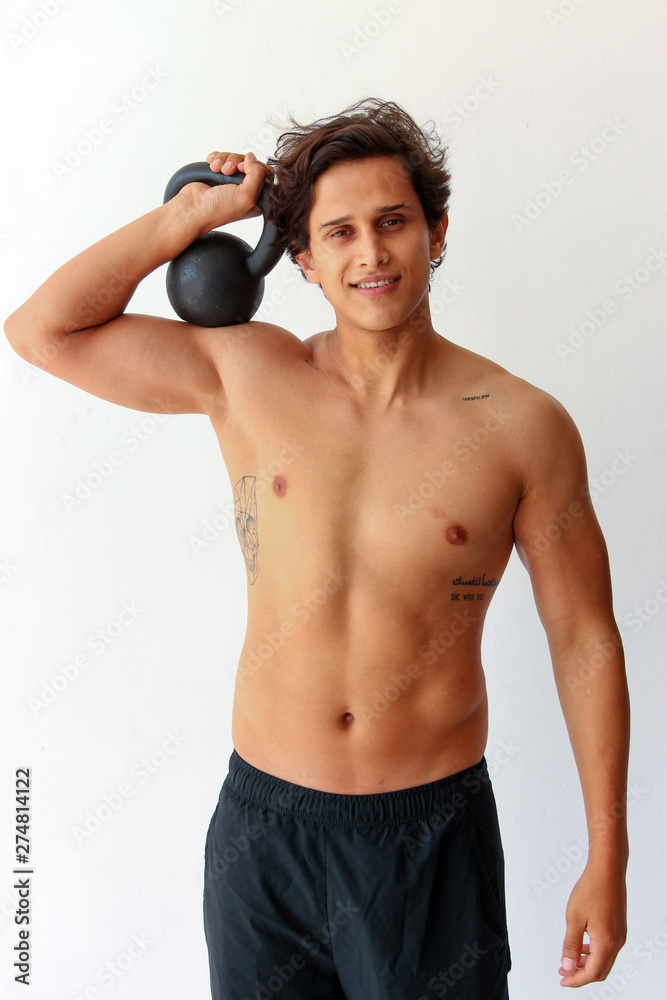 Fototapeta premium Hombre en entrenamiento de box