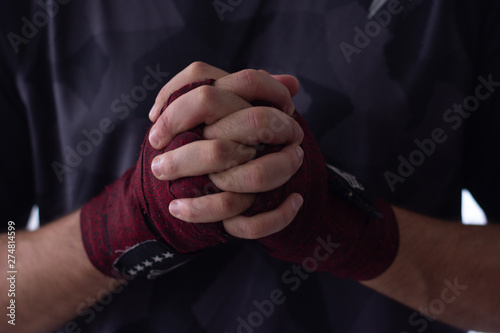 Encintando manos para box © Gener Vázquez