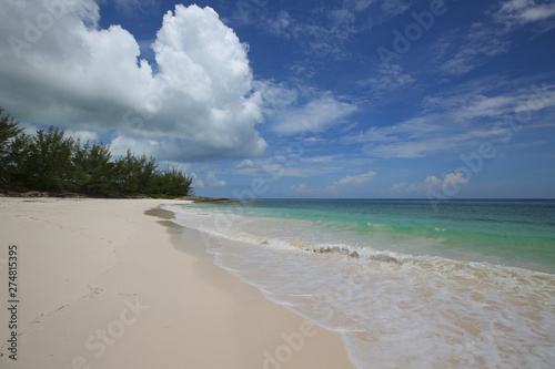 A beautiful Tay Bay Beach at the island of Eleuthera, Bahamas photo