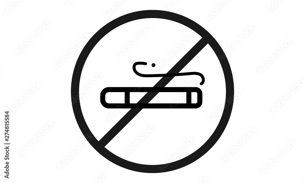 No smoking prohibition sign for health and safety concepts No smoking prohibition sign for health and safety concepts