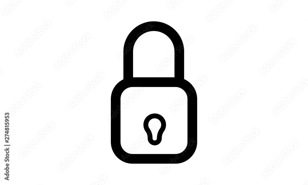 Lock icon for security and privacy Lock icon for security and privacy