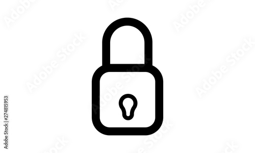 Lock icon for security and privacy