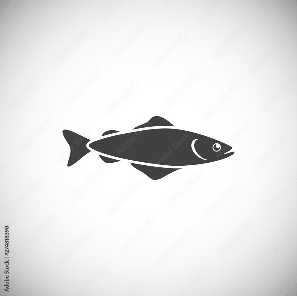 Fish related icon on background for graphic and web design. Simple illustration. Internet concept symbol for website button or mobile app. Fish related icon on background for graphic and web design. Simple illustration. Internet concept symbol for website button or mobile app.
