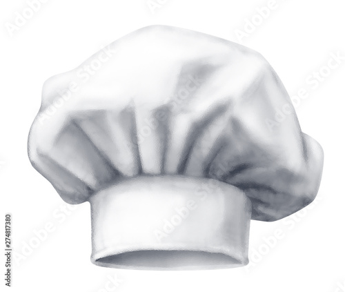Chef hat. Vector illustration isolated on white background