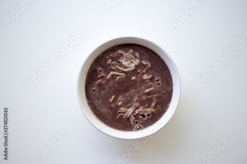 Korean food red bean noodle
