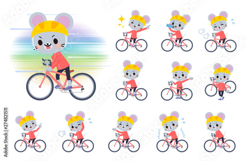 animal mouse boy_road bike