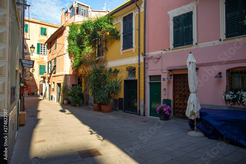 Εκτύπωση καμβά Beautiful streets of Sestri Levante, Genoa, Italy