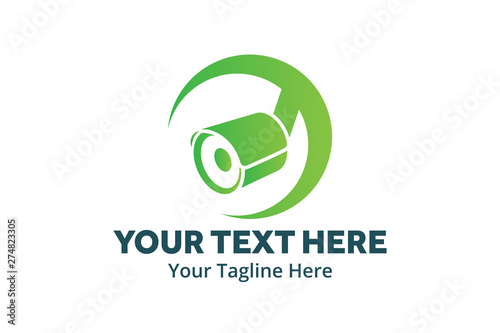 cctv logo creative illustration vector of graphic , cctv logo illustration vector , vector of surveillance camera logo illustration for logo identity and business