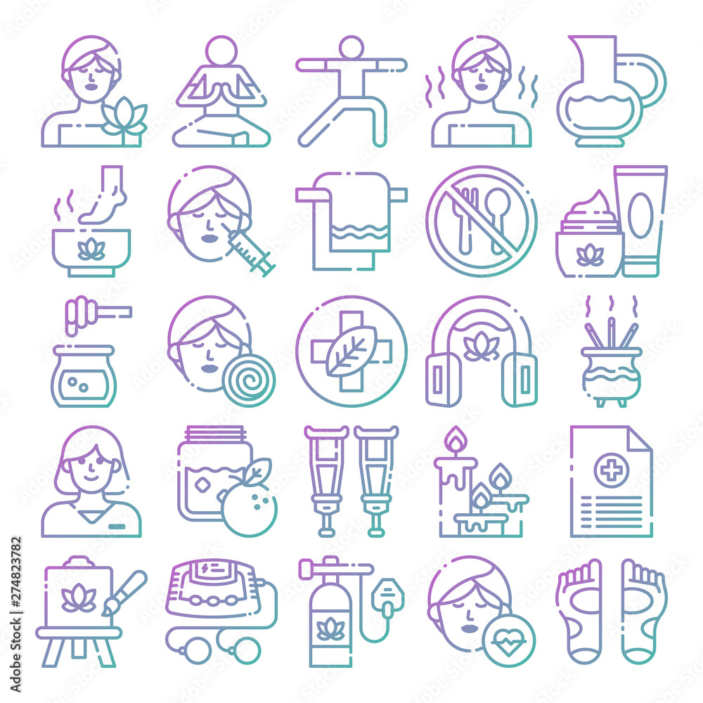Therapy icons pack. Isolated therapy symbols collection. Graphic icons element Therapy icons pack. Isolated therapy symbols collection. Graphic icons element