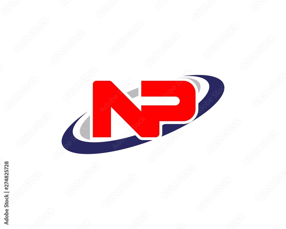 Letter PN, NP initial logo template creative design Letter PN, NP initial logo template creative design