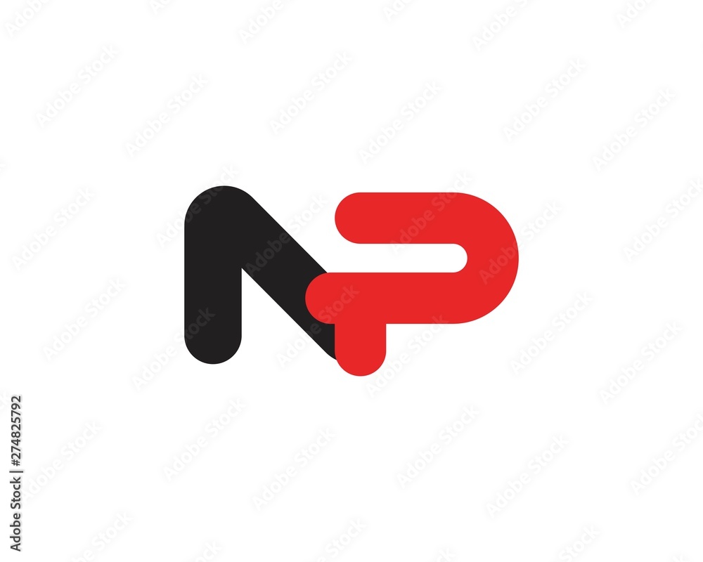 Letter PN, NP initial logo template creative design Letter PN, NP initial logo template creative design