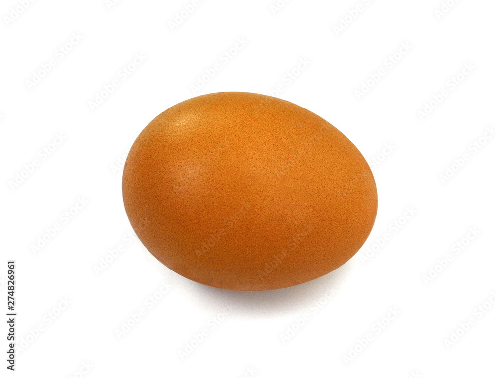 Raw Eggs on White Background. Brown and white eggs. Raw Eggs on White Background. Brown and white eggs.
