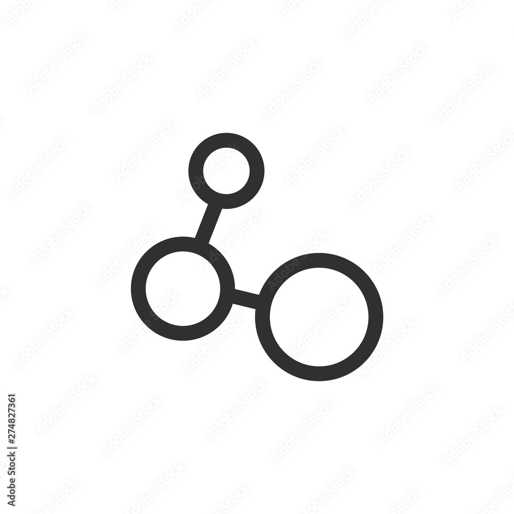Molecule icon template black color editable. Molecule symbol Flat vector sign isolated on white background. Simple logo vector illustration for graphic and web design. Molecule icon template black color editable. Molecule symbol Flat vector sign isolated on white background. Simple logo vector illustration for graphic and web design.