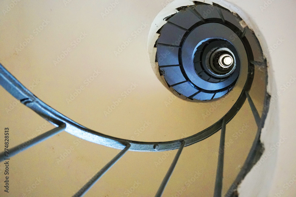 Fototapeta premium nice spiral stairs from Lednice minaret tower