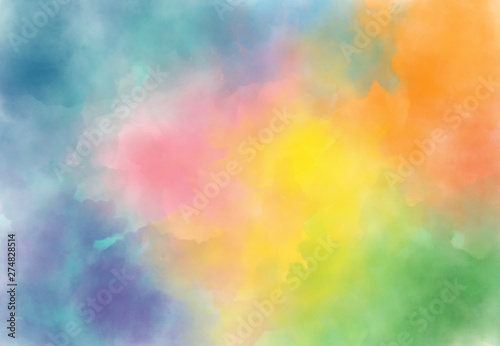 Abstract watercolor digital art painting soft focus for texture background