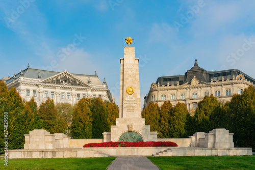 Morning view of the Soviet War Memorial