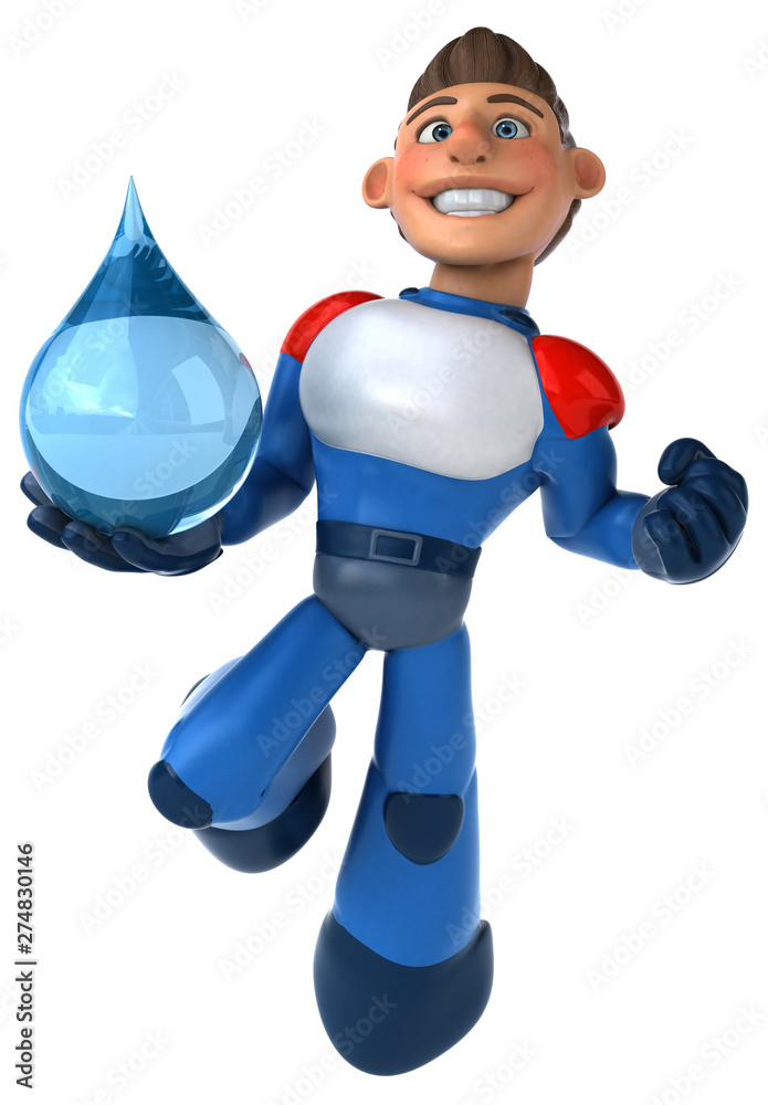 Super modern superhero - 3D Illustration Super modern superhero - 3D Illustration