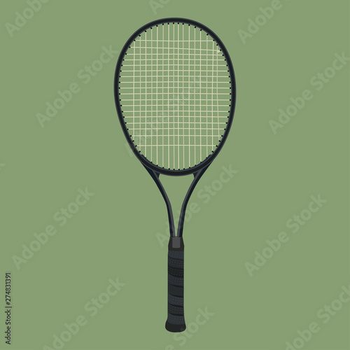 Tennis racket, vector flat style isolated illustration © svitlana