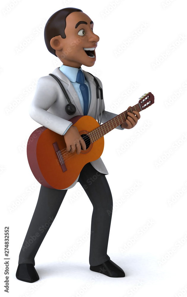 Obraz premium Fun doctor - 3D Illustration