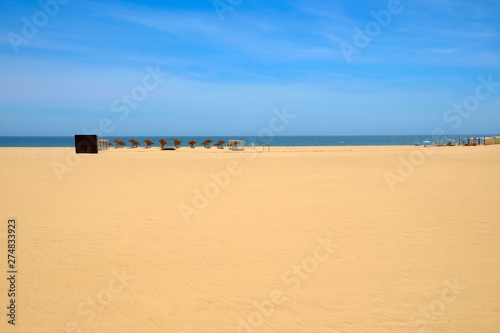 View on the beach Praia da Rocha in Portimao, Algare Region, Portugal. photo