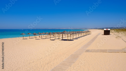 Beach Alvor Poente in Algarve  Portugal.