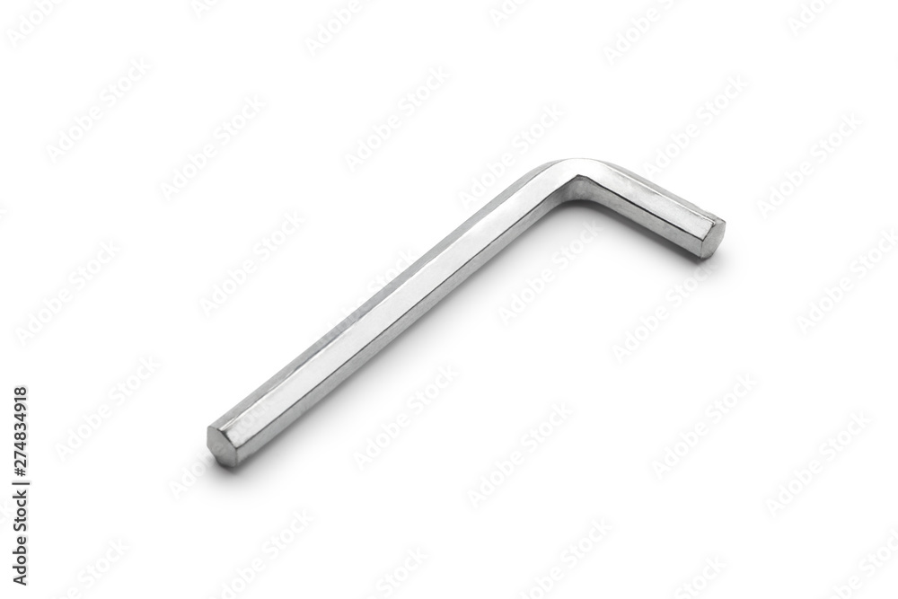 Allen wrench isolated on white background Allen wrench isolated on white background