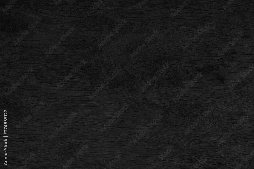 Fototapeta premium Wood texture background. Black surface of wooden blank for design