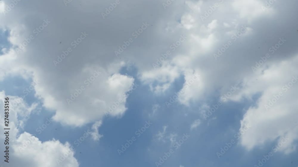 Time lapse blue sky background with white clouds Time lapse blue sky background with white clouds