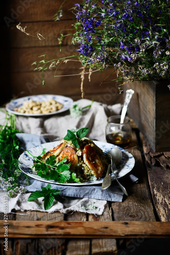 Cauliflower and Halloumi Salad.