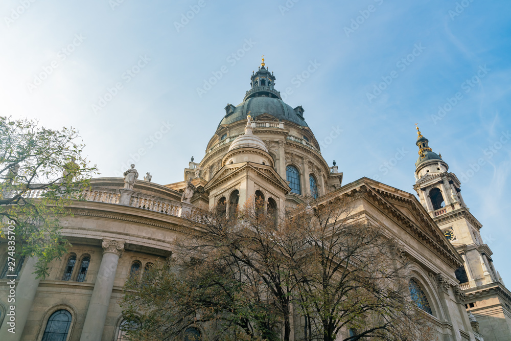 Exterior view of the St. Stephen's Basilica church