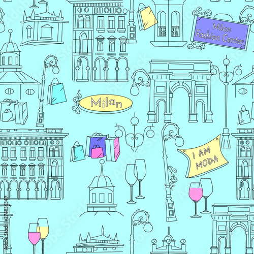 milan pattern seamless design graphic