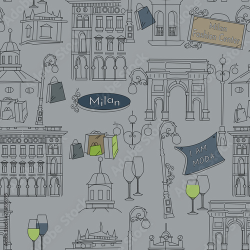 milan pattern seamless design graphic