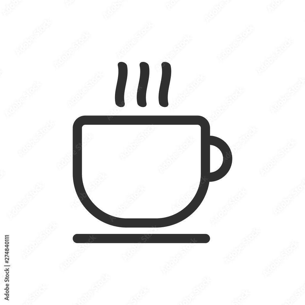 Cup of coffee isolated on white background. Vector illustration. Cup of coffee isolated on white background. Vector illustration.