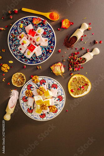 Eastern sweets. Traditional Turkish delight