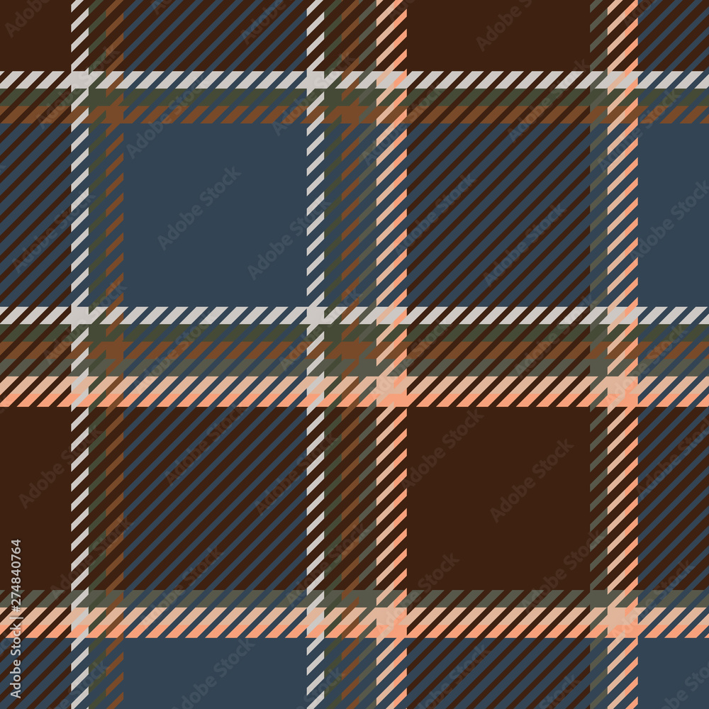 Plaid or tartan vector is background or texture in many color Plaid or tartan vector is background or texture in many color