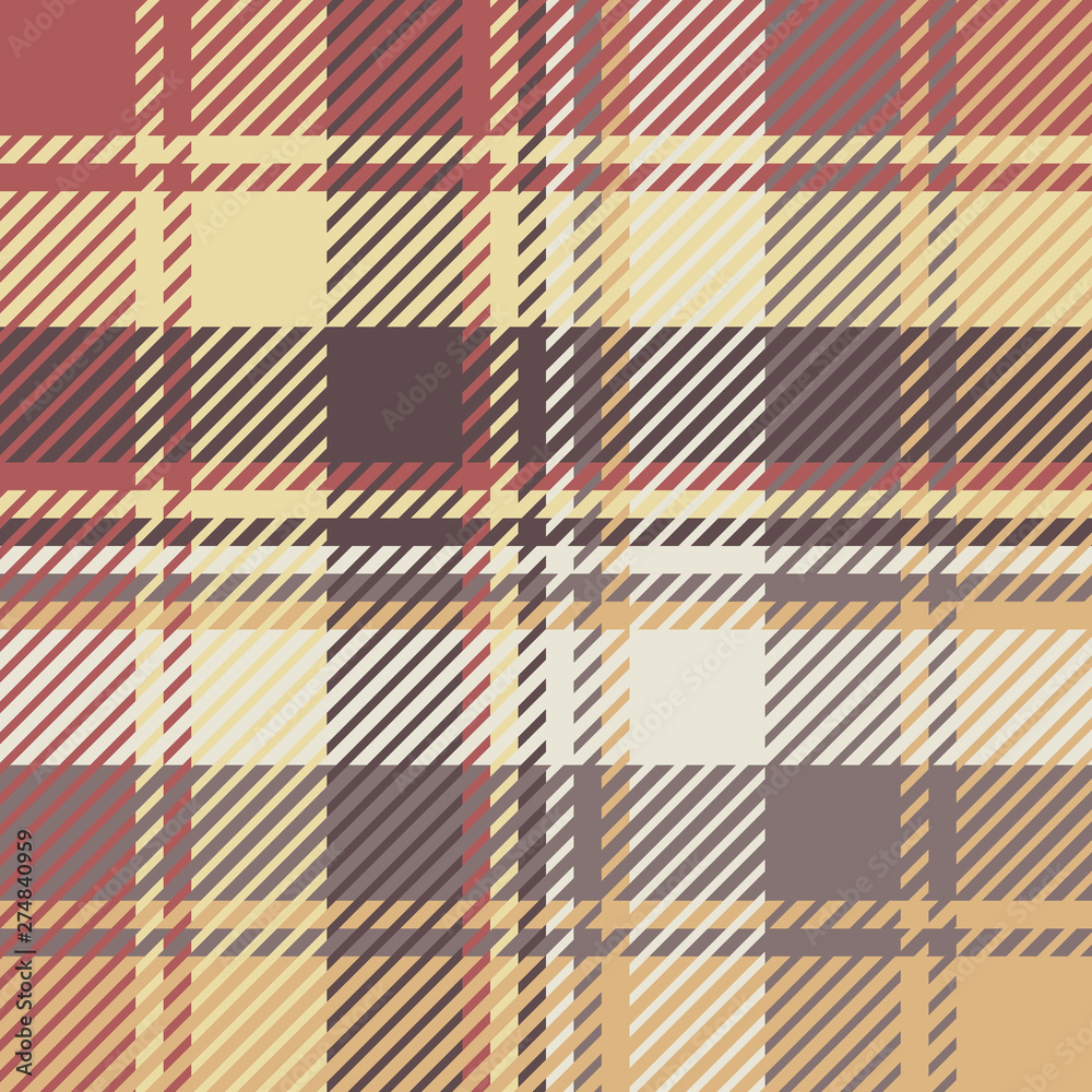 Plaid or tartan vector is background or texture in many color Plaid or tartan vector is background or texture in many color