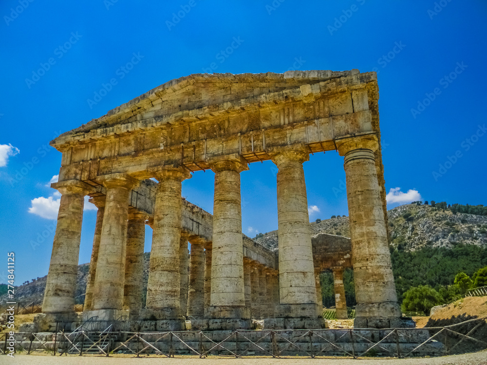 Ancient greek temple of Segesta, Sicily
