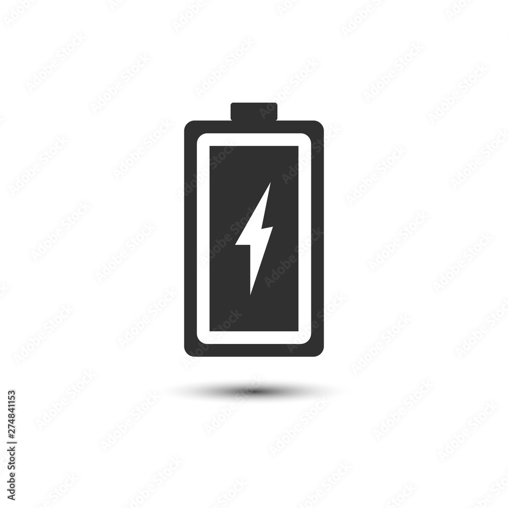 Battery icon isolated on white background. Vector illustration. Battery icon isolated on white background. Vector illustration.