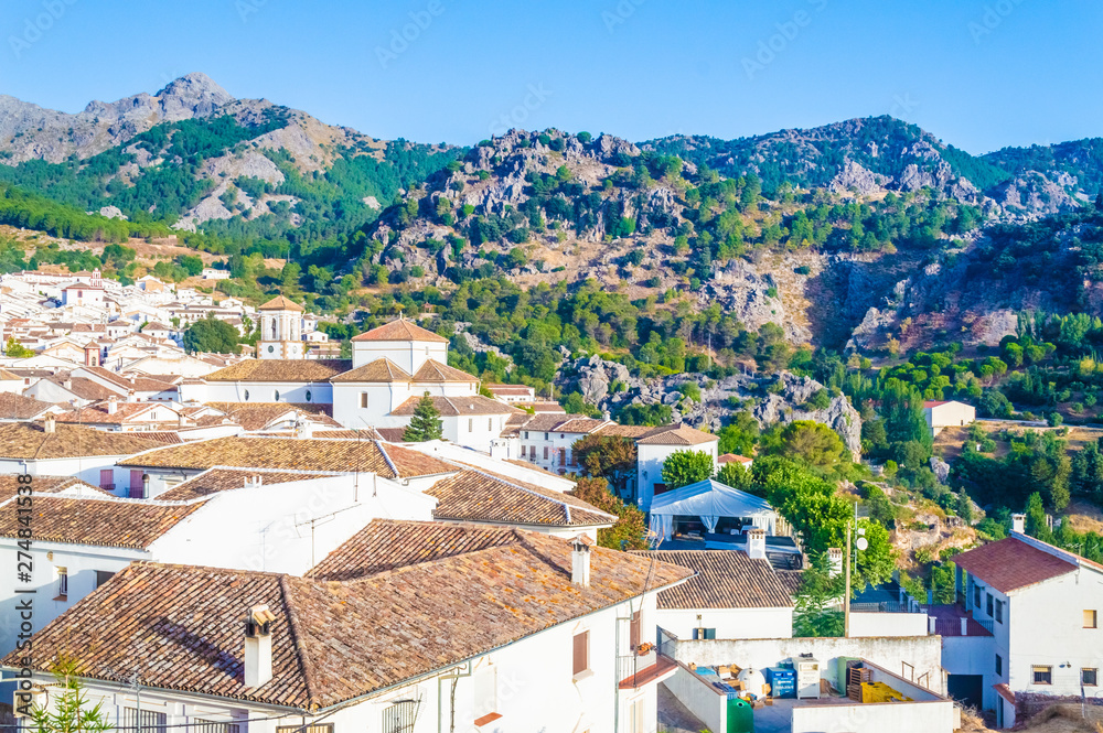 Landscape of the town of Grazalema, Spain