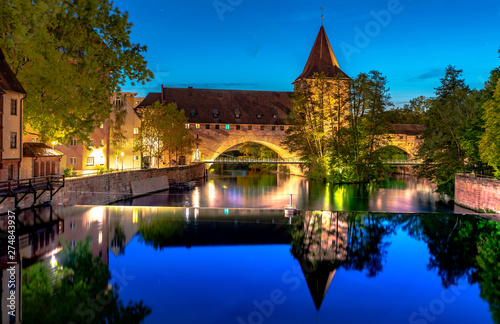 View on historic Architecture in Nuremberg, Germany