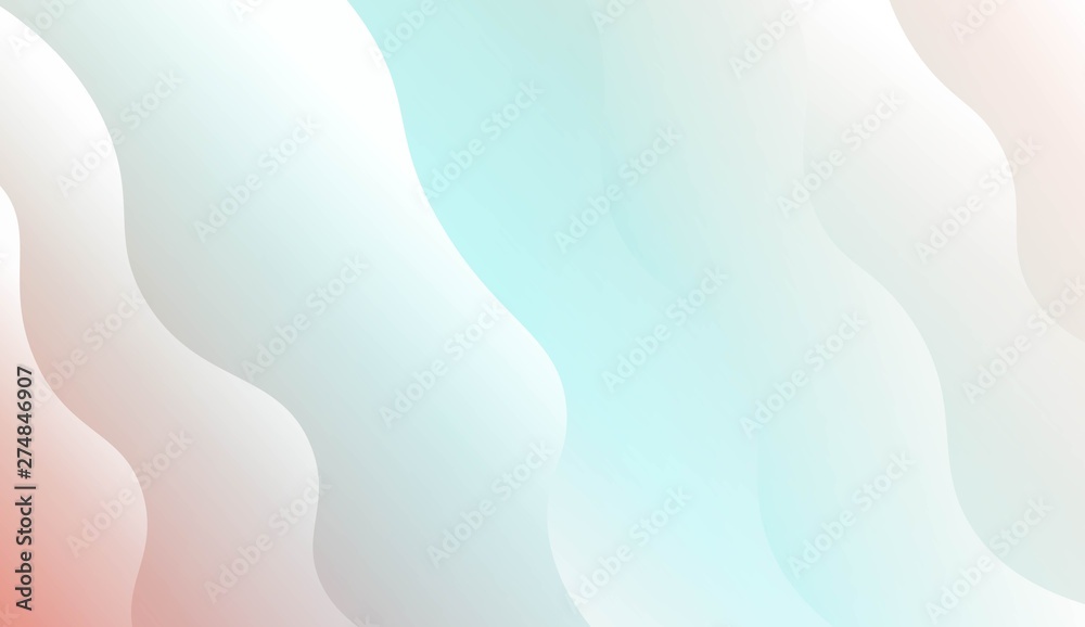 Modern Waves. Futuristic Technology Style Background. Design For Your Header Page, Ad, Poster, Banner. Vector Illustration with Color Gradient.