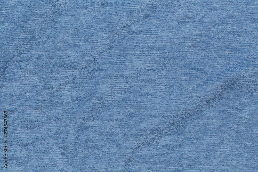 Blue towel texture for background and design Blue towel texture for background and design