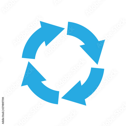 Free Download vector colorful cycle arrow. Reload and rotation loop sign. - GFXLoad