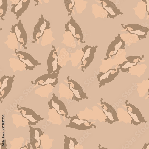 Sand camouflage of various shades of beige and brown colors © Ko_Te