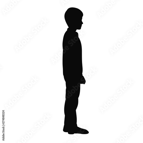 silhouette of a guy, a boy stand
